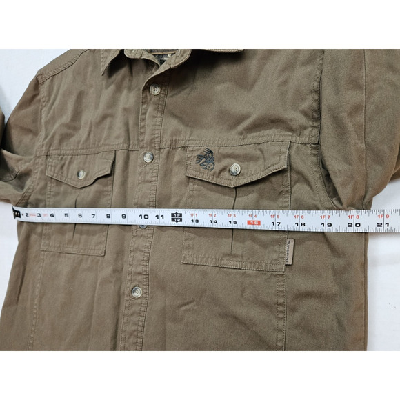 Legendary Whitetails Flannel Lined Shirt Men's Small Brown Hunting Camo - Picture 2 of 9